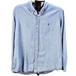 Ralph Lauren Light Blue Button-Down Casual Shirt